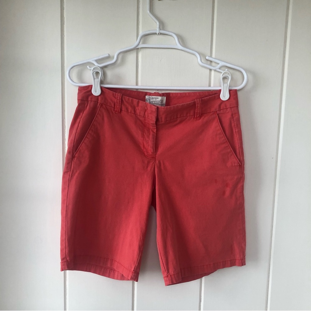 J CREW Frankie 9” Dusty Red Bermuda Chino Shorts - Picture 11 of 11